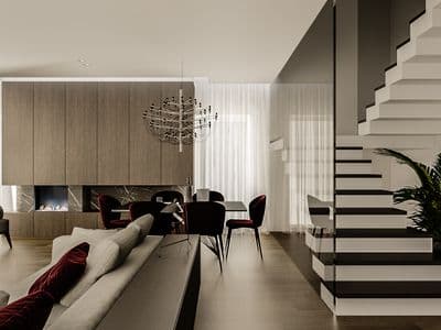 PRIVATAUS GYVENAMOJO NAMO INTERJERAS MODERNUSIS