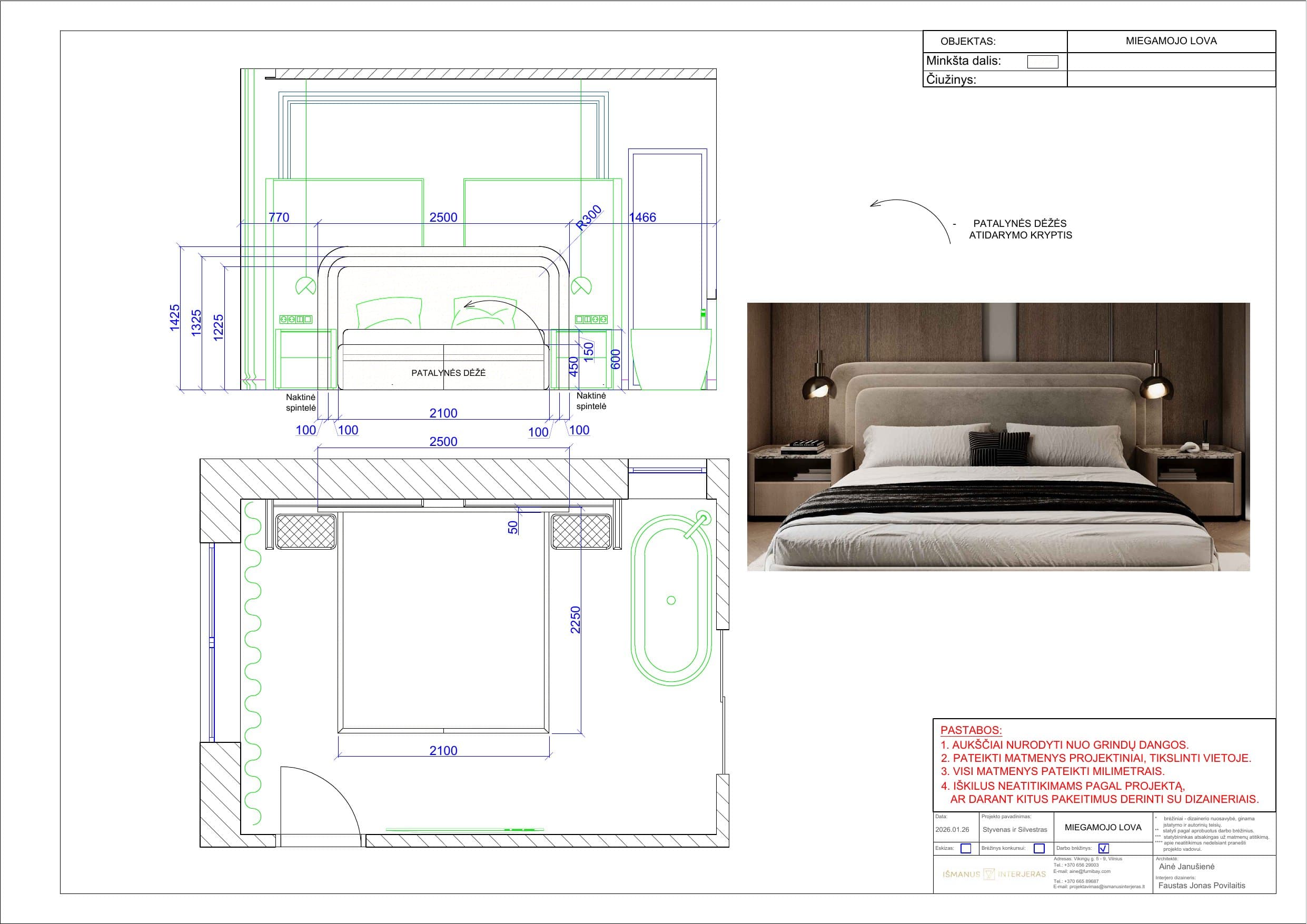 Baldų brėžiniai – 15