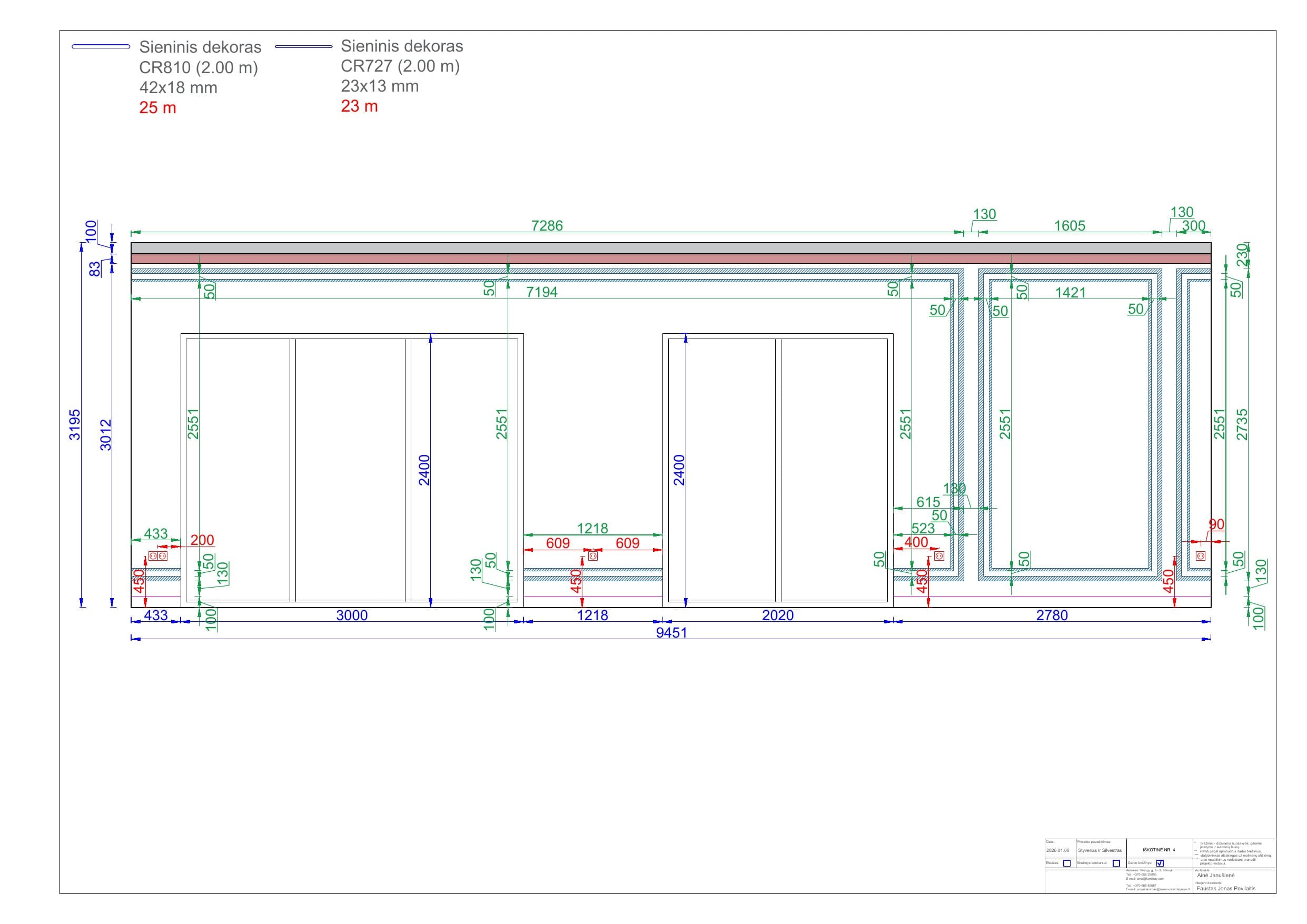 Interjero projekto techninė dalis – 13