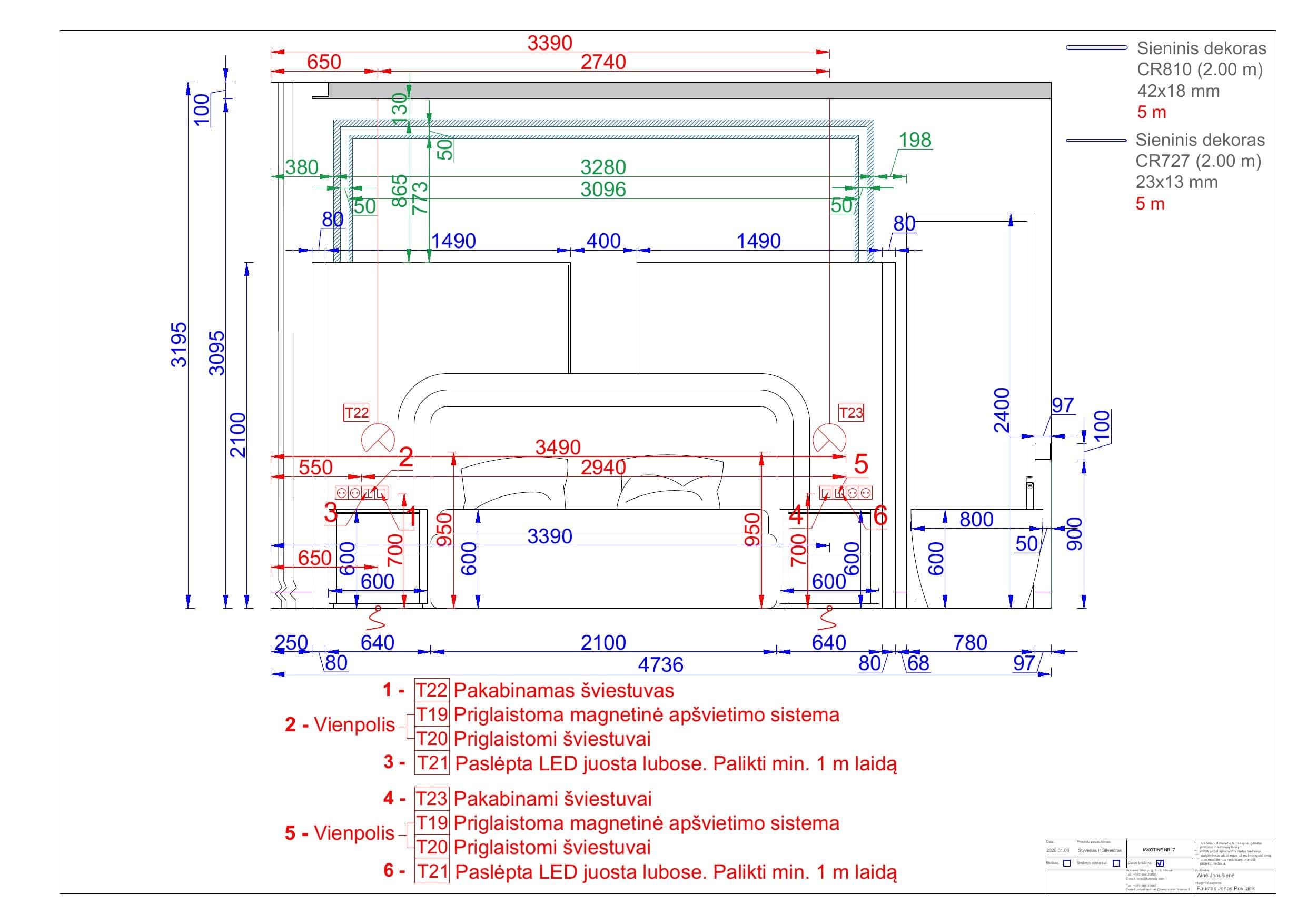 Interjero projekto techninė dalis – 16