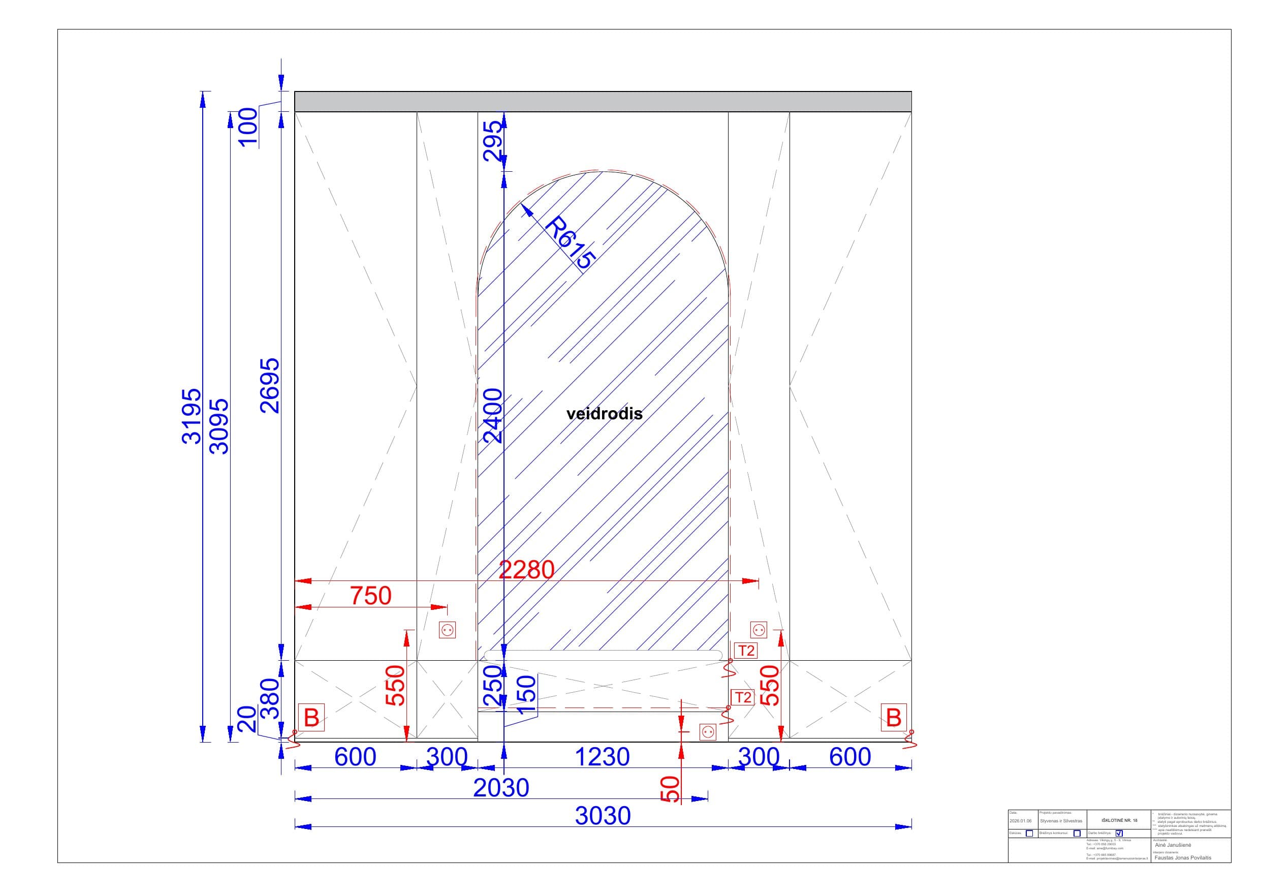 Interjero projekto techninė dalis – 21